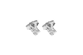 Orecchini oro 750‰ con diamante Selezione Zanolli