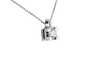 Collana oro 750‰ con diamante Selezione Zanolli