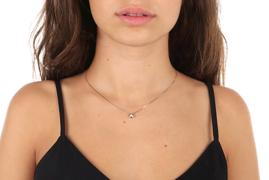 Collana oro 750‰ con diamante cipollina Selezione Zanolli