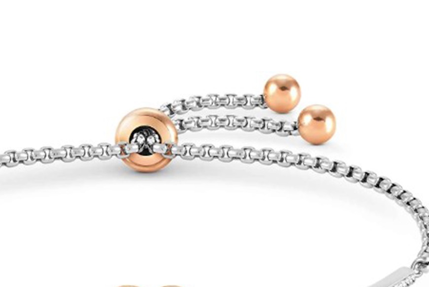 Bracelet Milleluci steel Mamma heart and crystals Nomination