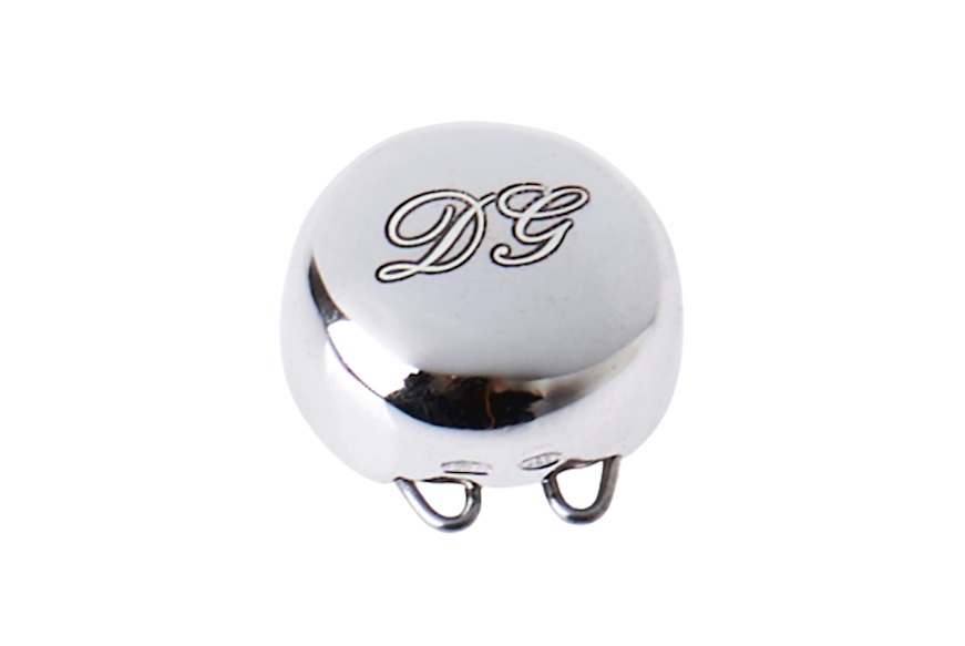 Button cover silver rhodium-plated smooth Selezione Zanolli