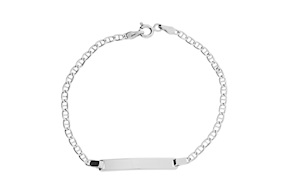 Bracciale bimbo oro 750‰ con piastrina Selezione Zanolli
