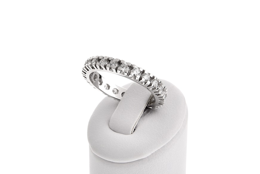 Ring Eternity gold 750‰ with diamonds Selezione Zanolli