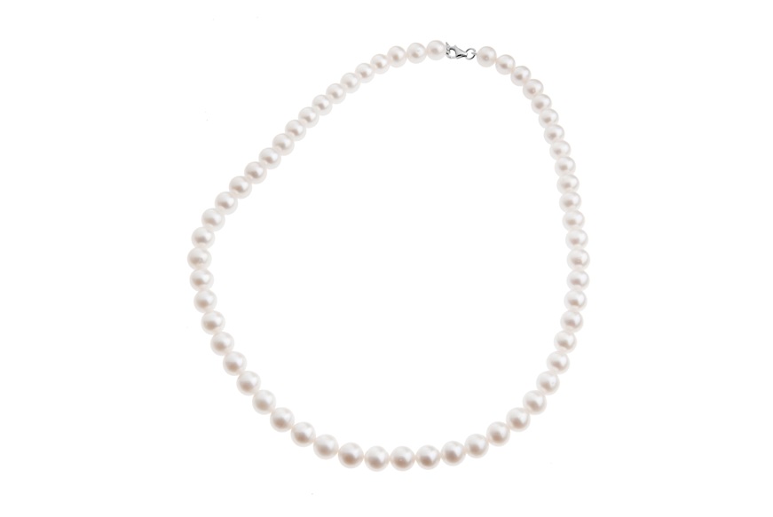 Collana oro 750‰ e perle bianche coltivate 24 mesi Selezione Zanolli