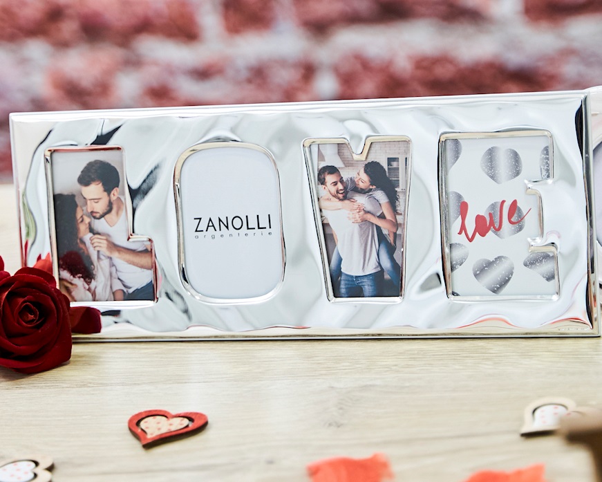 Cornice Love argento pvd panoramica Selezione Zanolli