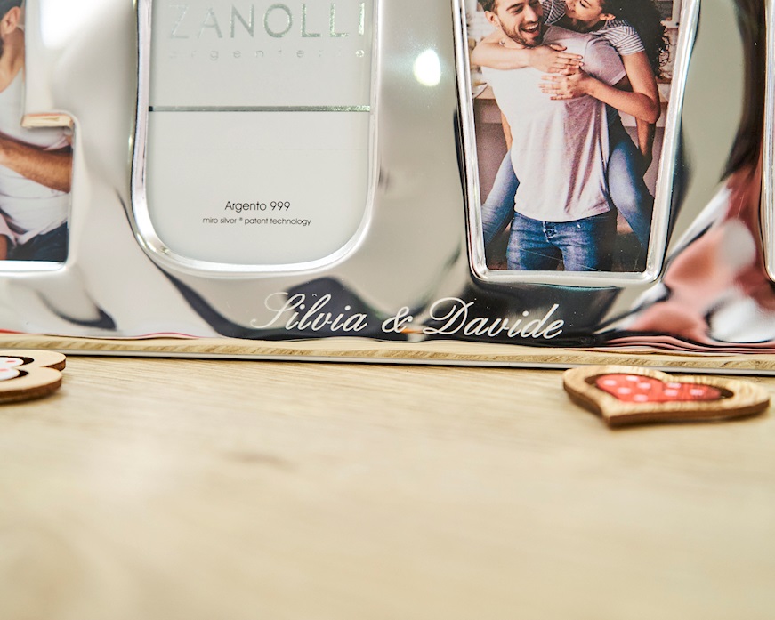 Cornice Love argento pvd panoramica Selezione Zanolli