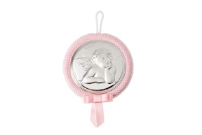 Capoculla Carillon Angelo Raffaello argento bilaminato rosa Selezione Zanolli