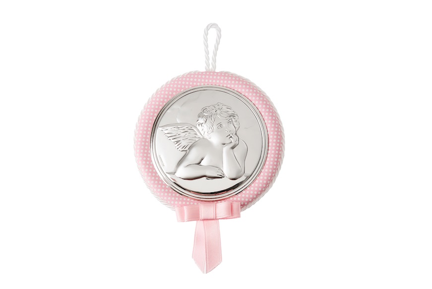 Capoculla carillon Angelo Raffaello argento bilaminato rosa Selezione Zanolli