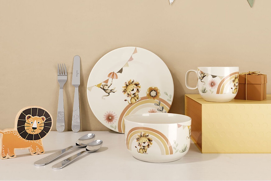 Set pappa Roar Like a Lion porcellana composto da 7 pezzi Villeroy & Boch
