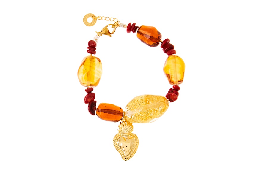 Bracelet Giulietta with holy heart Antica Murrina