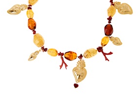 Necklace Giulietta with holy heart Antica Murrina