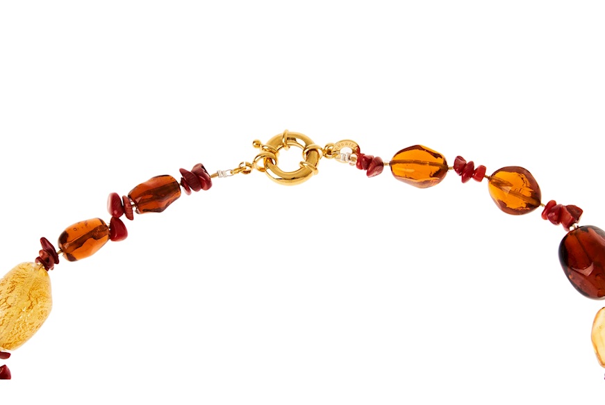 Collana Giulietta con sacro cuore Antica Murrina