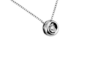 Collana oro 750‰ con diamante cipollina Selezione Zanolli