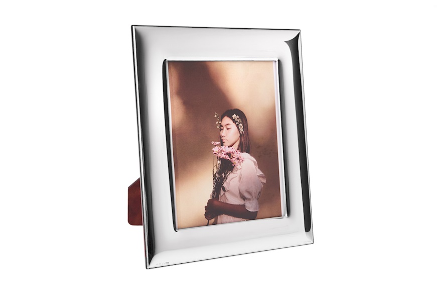 Picture Frame bilaminated Silver with glossy band Zanolli