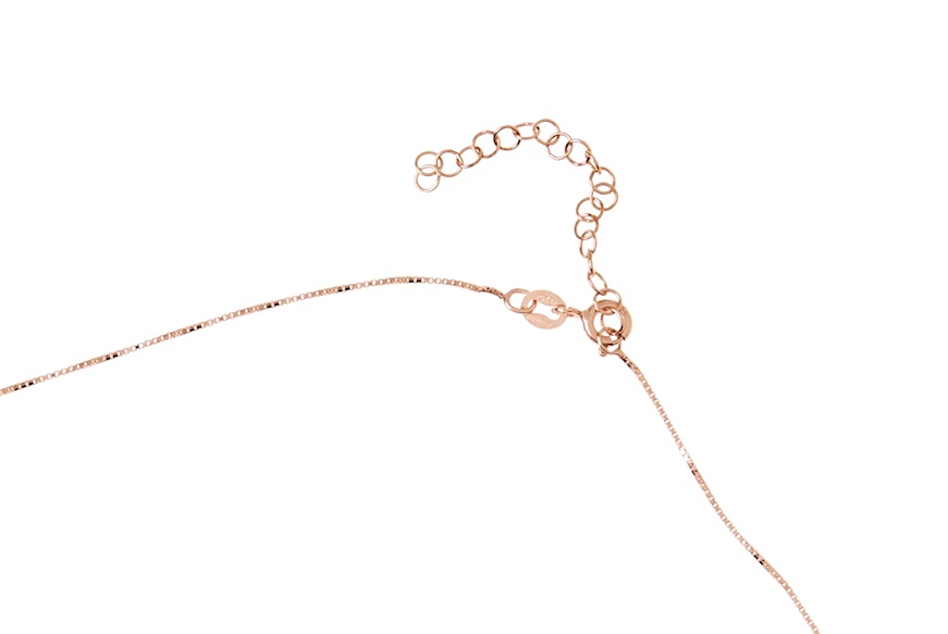 Collana argento rosè con zirconi multicolore Sovrani