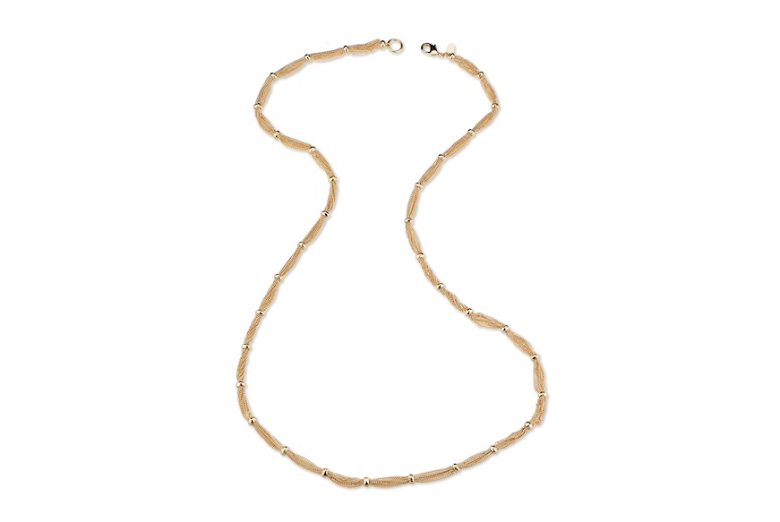 Necklace in gilded brass Sovrani