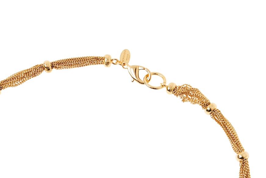 Necklace in gilded brass Sovrani