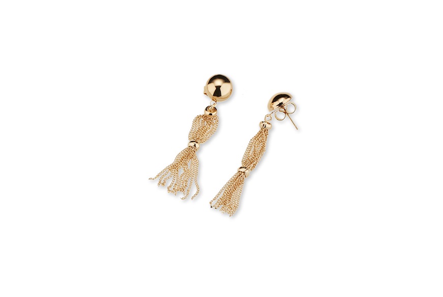 Earrings in gilded brass Sovrani