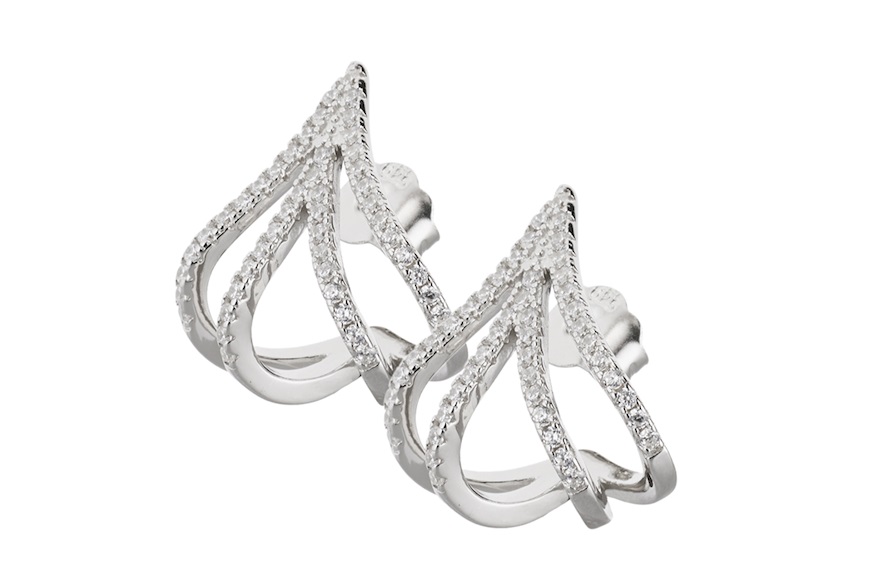 Orecchini argento con cubic zirconia Sovrani