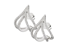 Orecchini argento con cubic zirconia Sovrani