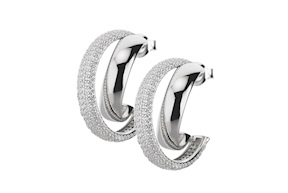 Orecchini argento con cubic zirconia Sovrani