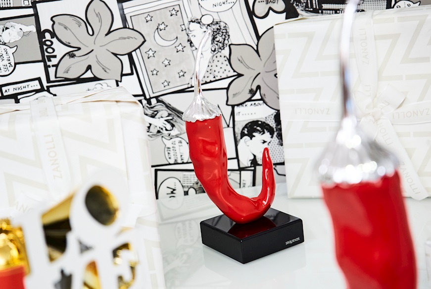 Chilly Pepper red and silver Selezione Zanolli