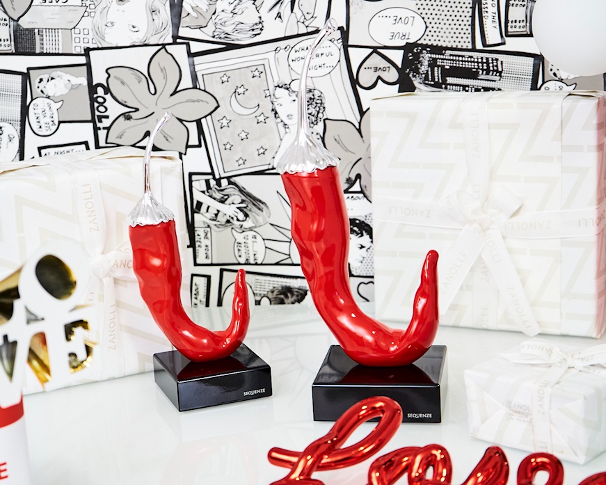 Chilly Pepper red and silver Selezione Zanolli