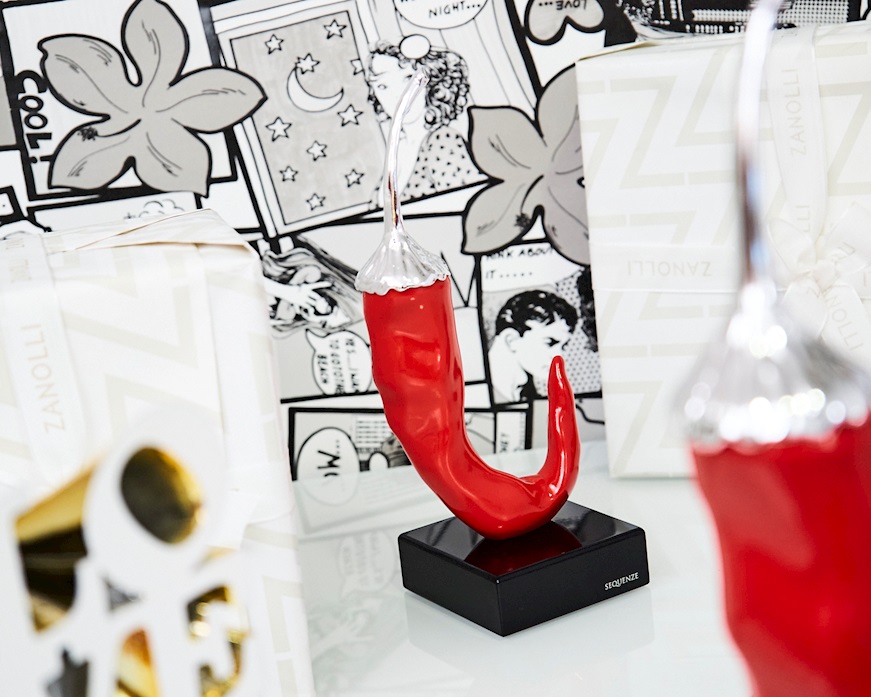 Chilly Pepper red and silver Selezione Zanolli
