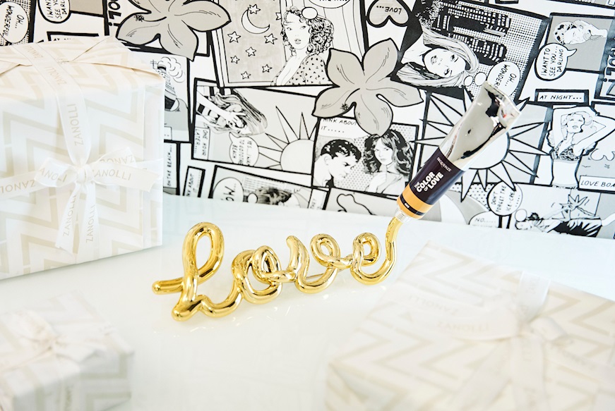 Scultura The color of love oro Selezione Zanolli