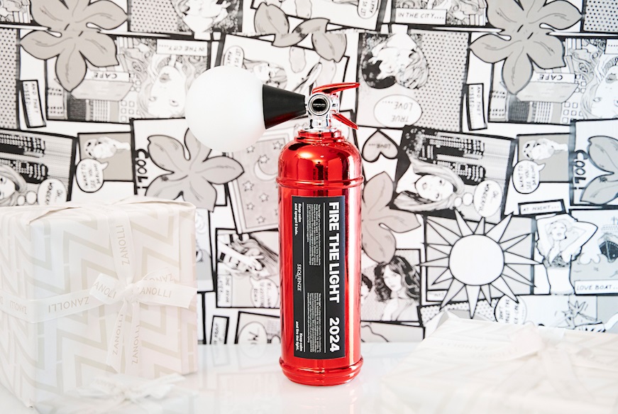 Lampada Fire the Light rosso Selezione Zanolli