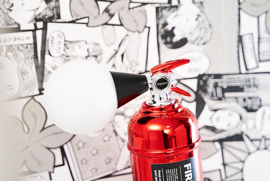 Lampada Fire the Light rosso Selezione Zanolli