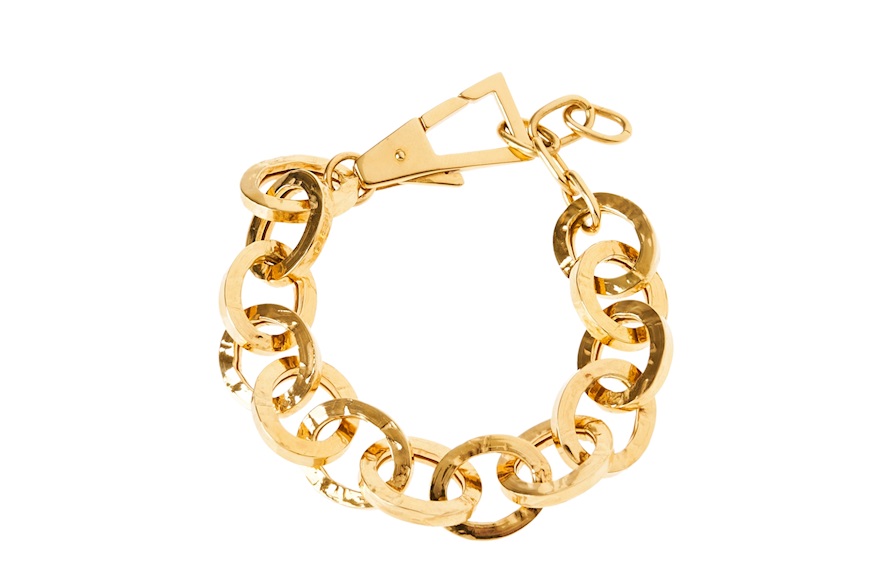 Bracelet silver with hammered ovals Passavinti