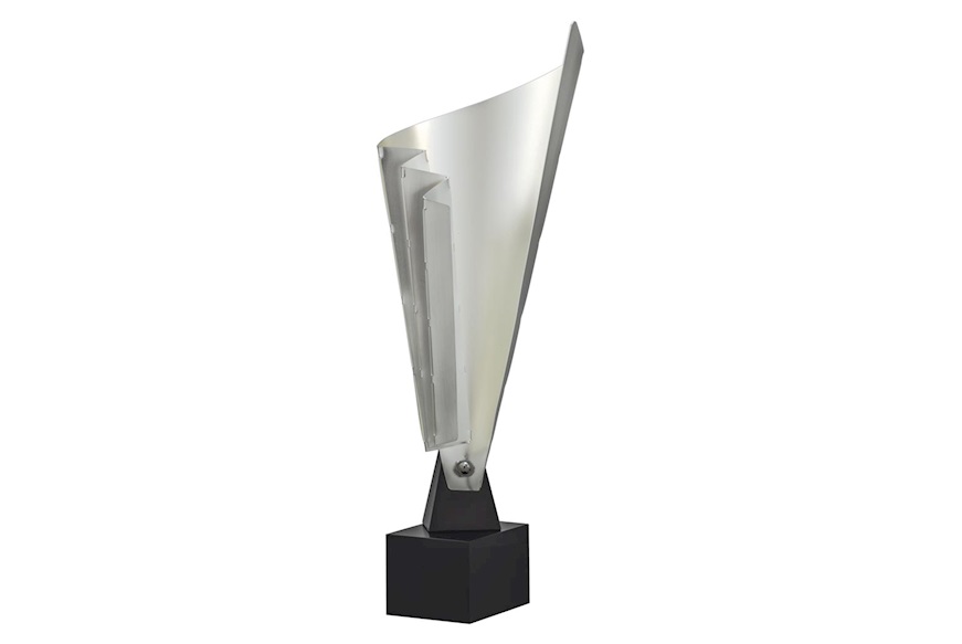 Coppa Argento in metallo argentato con base in legno Selezione Zanolli