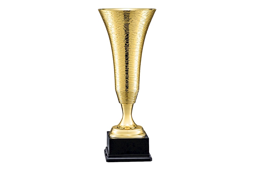 Coppa in metallo dorato con base in legno Selezione Zanolli