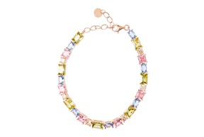 Bracelet silver rosè with multicolored zircons Sovrani