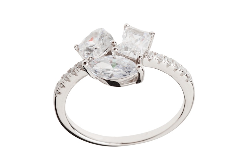 Anello argento con cubic zirconia Sovrani