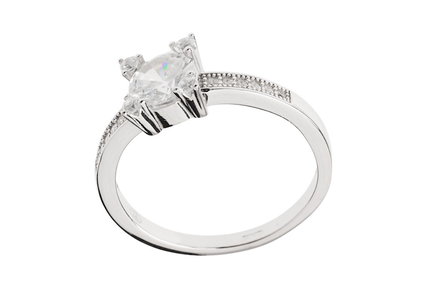 Anello argento con cubic zirconia Sovrani