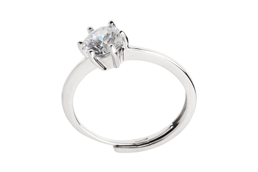 Ring silver with zircons Sovrani