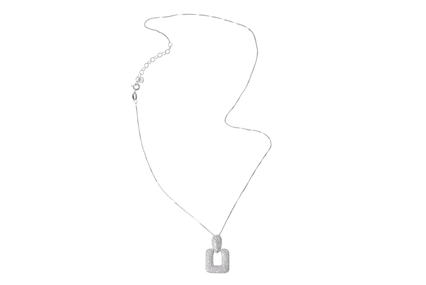 Collana argento con pendente in cubic zirconia Sovrani