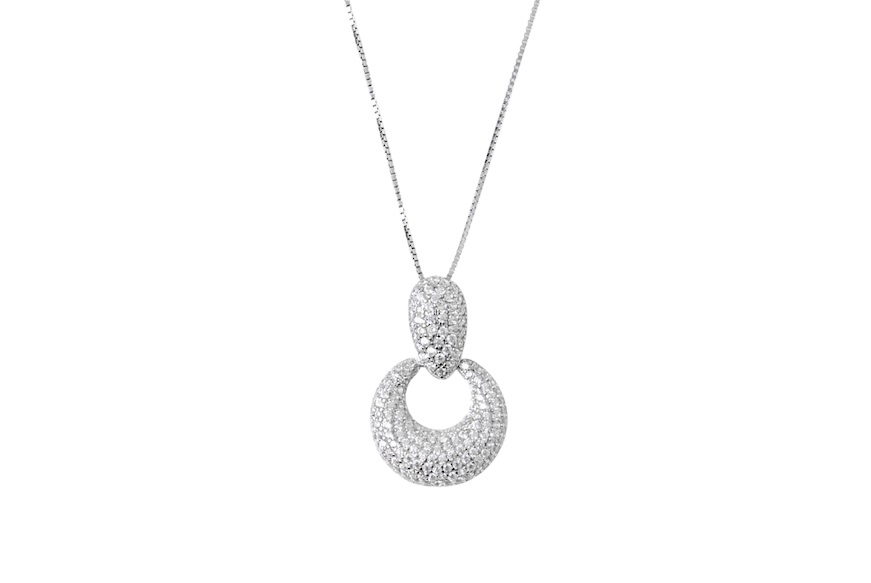 Collana argento con pendente in cubic zirconia Sovrani