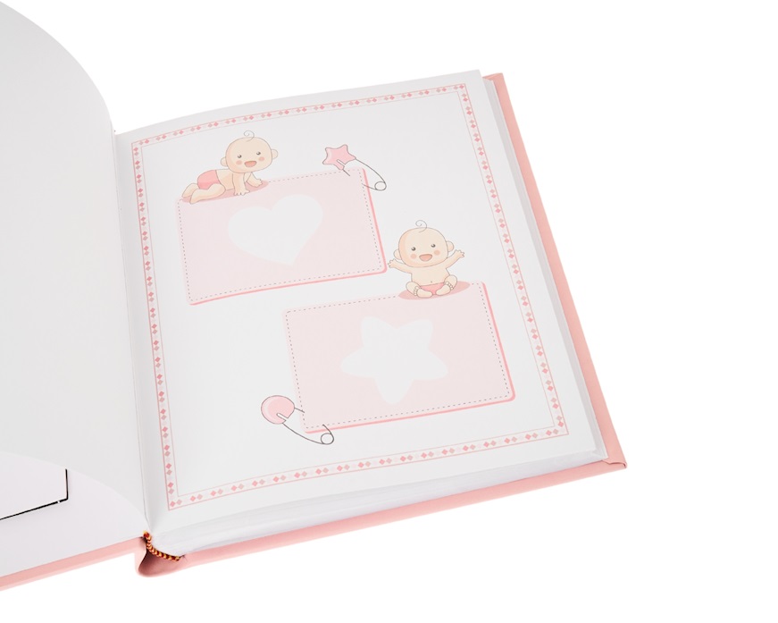 Album Scarpine rosa con cornice Selezione Zanolli