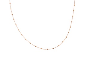 Collana argento rosè con palline Selezione Zanolli