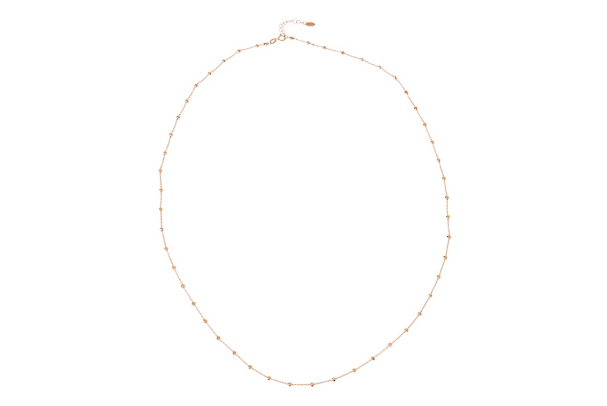Necklace silver rosè with balls Selezione Zanolli
