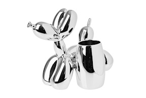 Portapenne Cane palloncino medio argento Selezione Zanolli