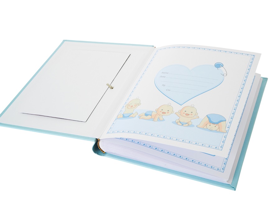 Album Scarpine celeste con cornice Selezione Zanolli