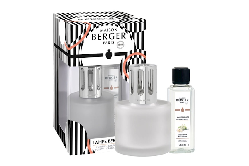 Gift pack lamp Illusion Givree with 250 ml perfume Angelique Noire Maison Berger Paris
