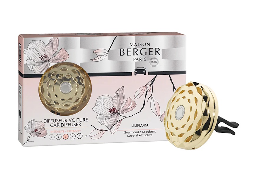 Diffusore auto Bolero con ricarica Liliflora Maison Berger Paris