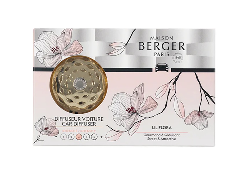 Diffusore auto Bolero con ricarica Liliflora Maison Berger Paris