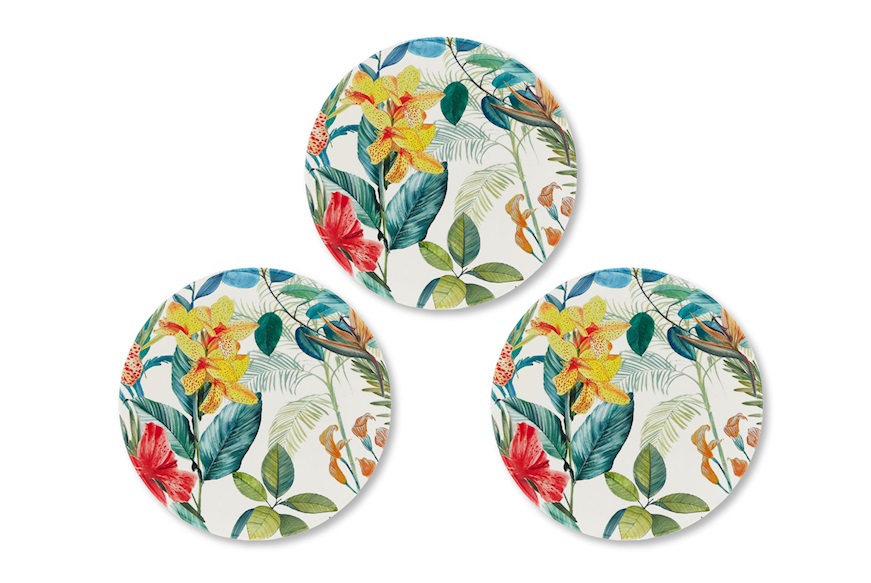 Dessert plate set Garden 3 pieces Emporio Zani