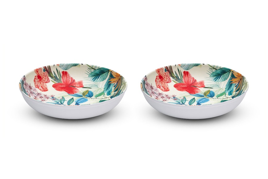 Soup plate set Garden 2 pieces Emporio Zani